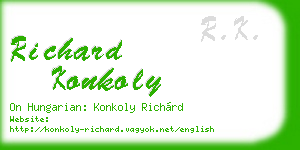 richard konkoly business card